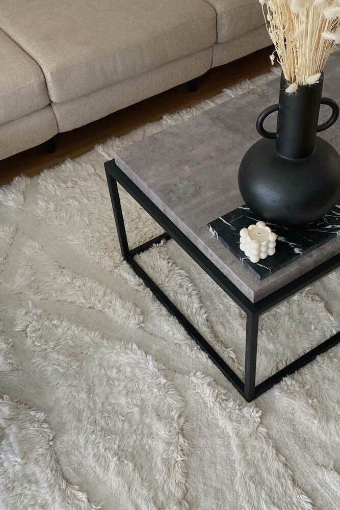 Lorena Canals Enkang ivory wool rug 170x240cm, custom product