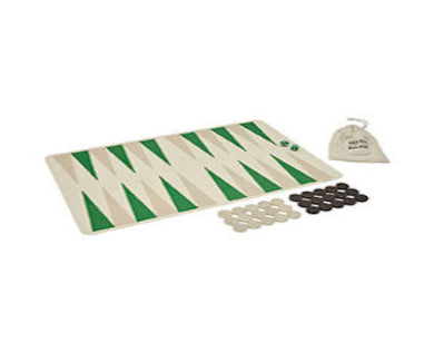 OYOY Living Design Backgammon green-caramel
