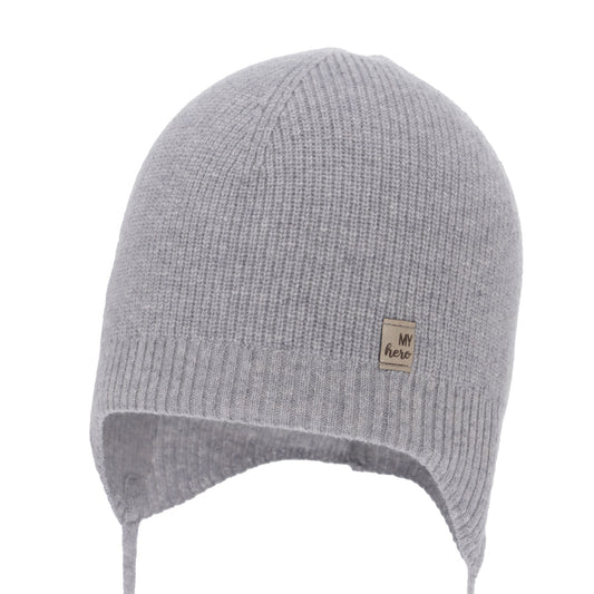Lasten pipo merinovilla/kashmir, harmaa, koko 42-44