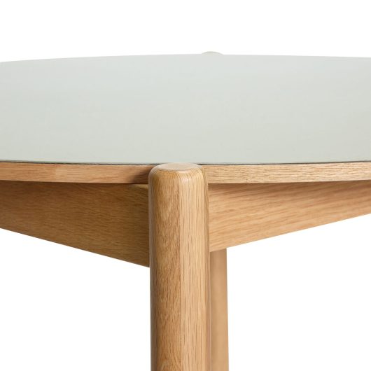 Hübsch table Oblique, diameter 115cm, gray