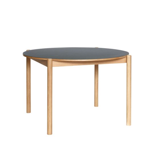 Hübsch table Oblique, diameter 115cm, black