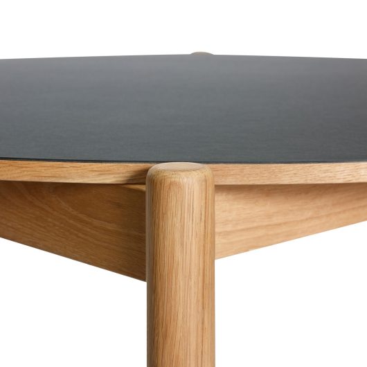 Hübsch table Oblique, diameter 115cm, black