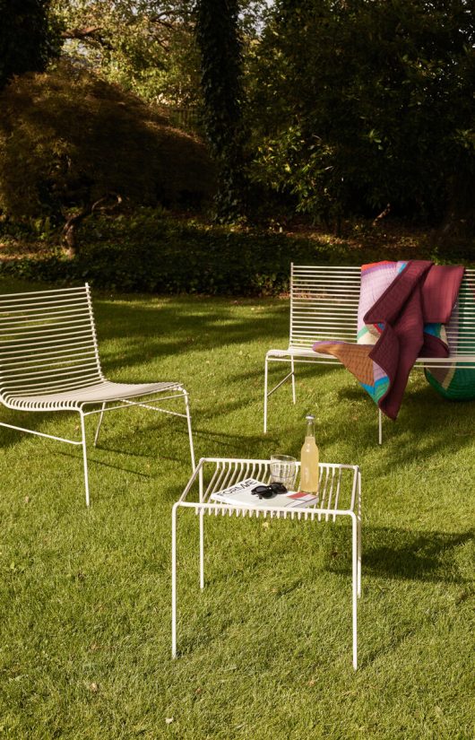 Hübsch String bench light grey